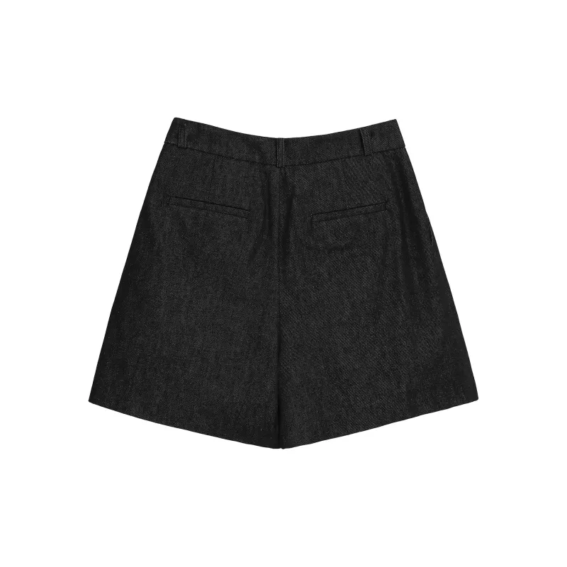 Fstudio Denim Shorts Women's Black-1