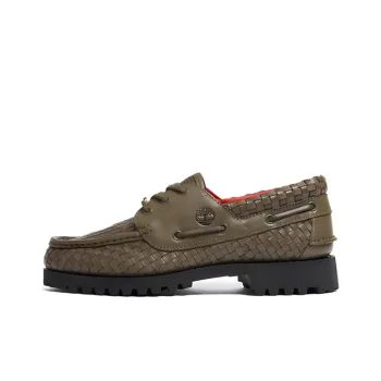 Timberland Woven Leather 3-Eye Lug Supreme Olive