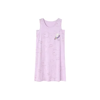 Mulong Family Nightgown Women's Light Purple