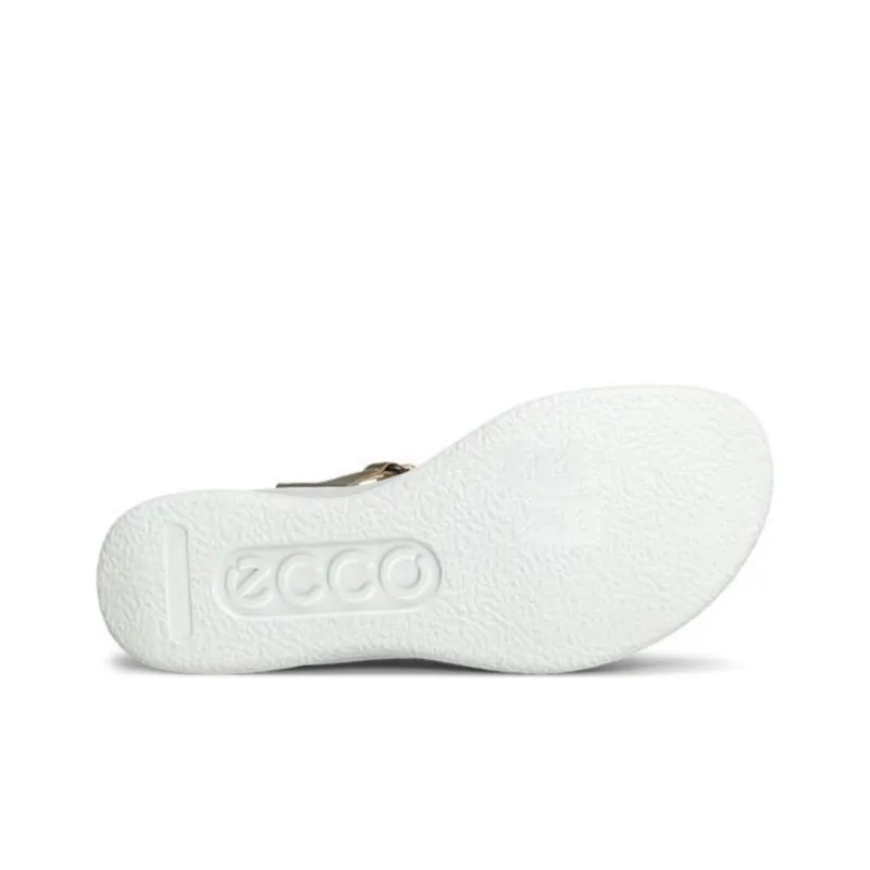 Ecco One Strap Sandals Women's Gold-3