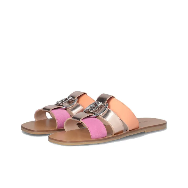 LIU JO Logo-apliqué Triple-strap Sandals-2