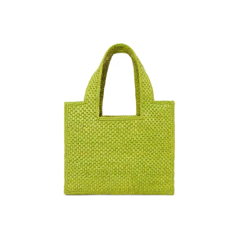 LOEWE Raffia Tote Bag, Shopping Bag, Handbag Trumpets Women's Pasture Green-5