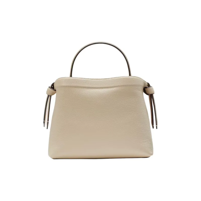 Kate Spade Knott Litchi Grain Leather Shoulder Bag Crossbody Bag Handbag Medium Size Women's Taupe-2