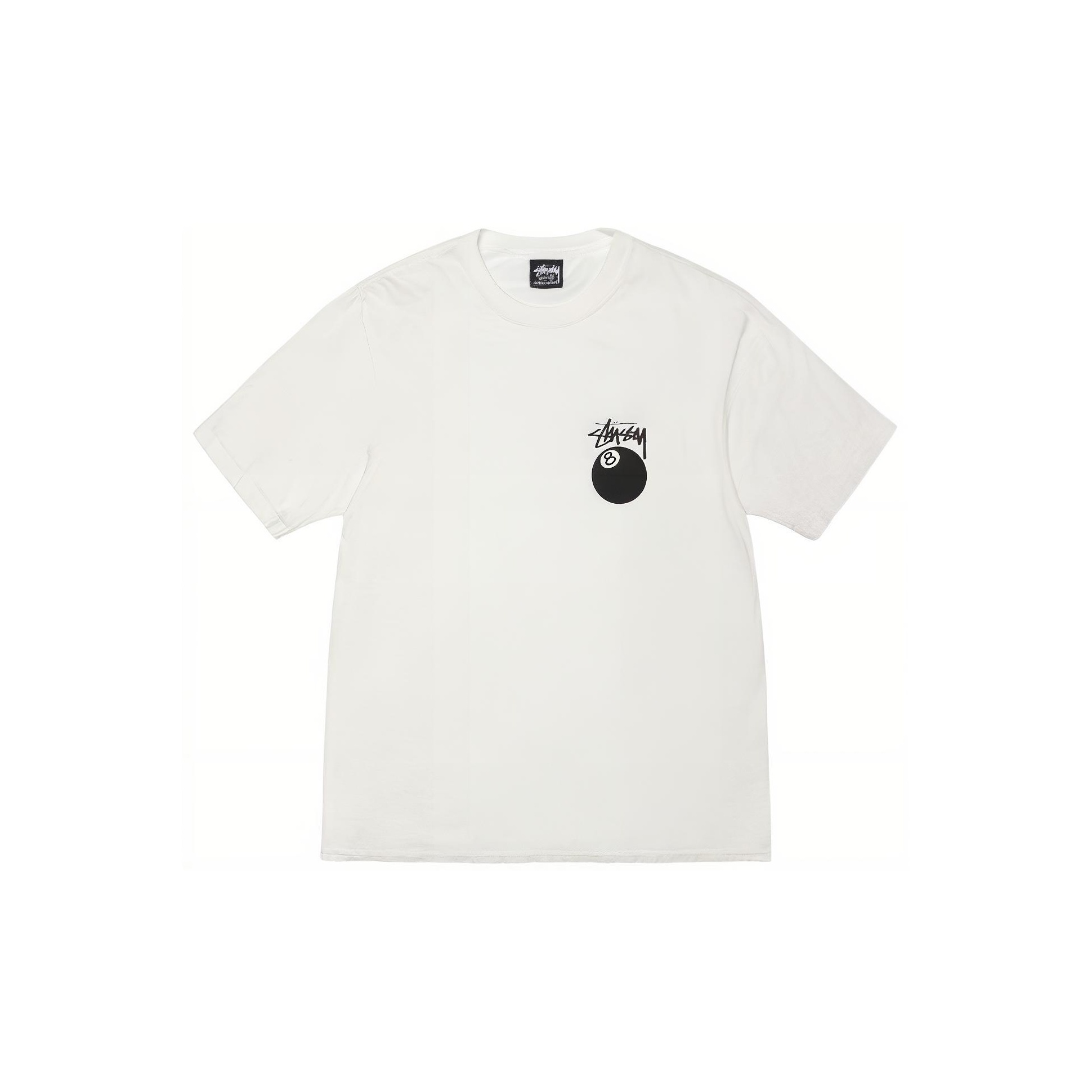 Stussy 8 Ball Pigment Dyed Tee White XL - POIZON Stussy 8 Ball Pigment Dyed Tee White XL - POIZON