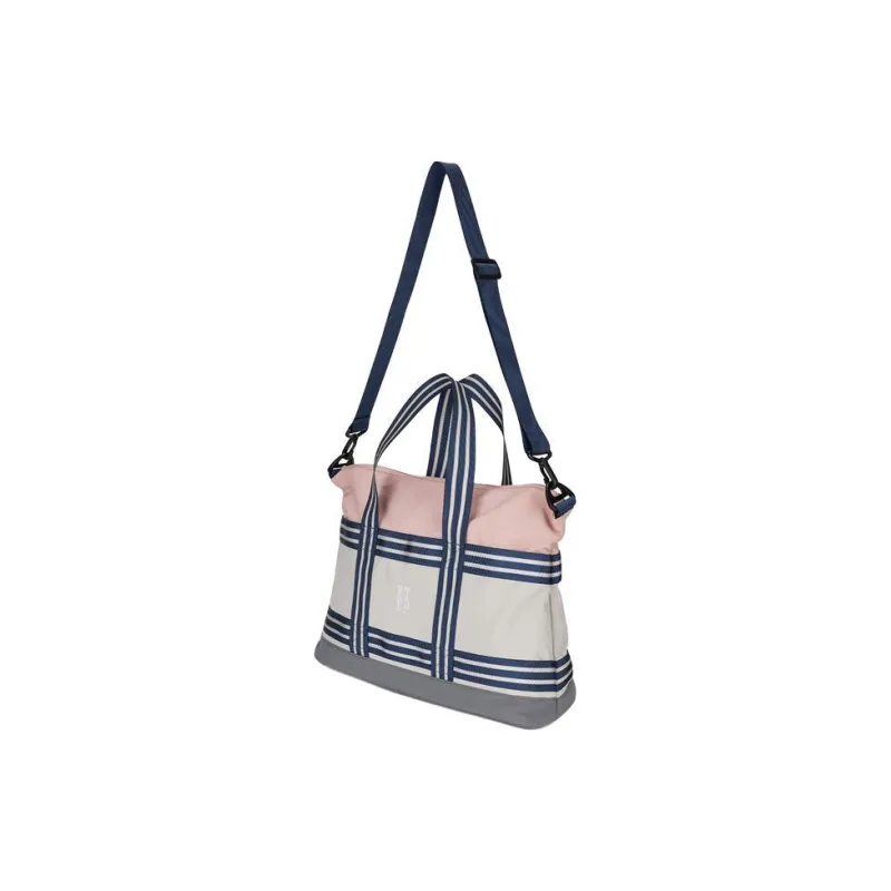 XTEP Fabric Portable Crossbody Bag Shoulder Bag Unisex Light Gray/Light Pink/Green-5