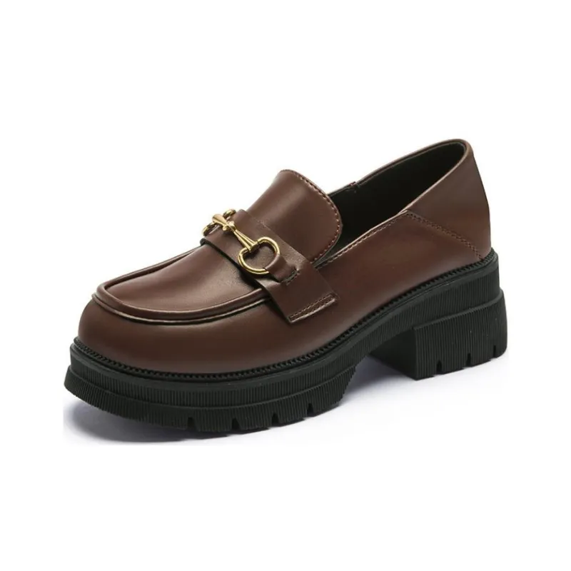 AGSDON Loafers 5.5cm Women's Black-6