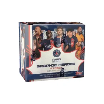 Topps 2024 Topps PSG Graphic Heroes Large Paris Comic China Edition Soccer Collectible Cards Star Cards Sports Cards