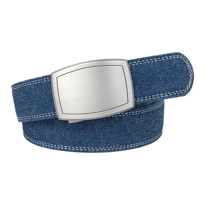 NINE NAIL Nine Section Spike Peaceful Life Buckle Denim Color Scheme Canvas Men's Belt Men's Width  3.5cm-18