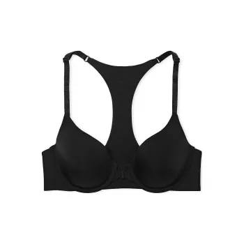 Victoria's Secret THE T-SHIRT Lightly Lined Front-Close Ful Ce Bra/Black Bra Women's Black