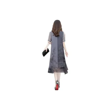 Cypress House Short Sleeved Dress Women's Gray