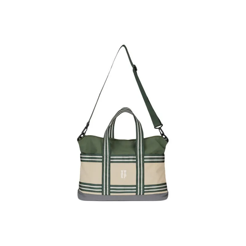 XTEP Fabric Portable Crossbody Bag Shoulder Bag Unisex Light Gray/Light Pink/Green-6