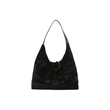 ALOENEY Velour Tote Bag, Shopping Bag, Shoulder Bag Women's Multicolor