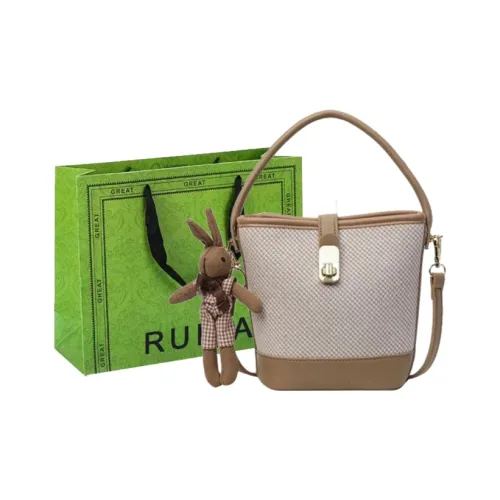 RUIPAI Canvas Bucket Bags Shoulder Bag Crossbody Bag Handbags Regular Women's Khaki/Ecru/Black