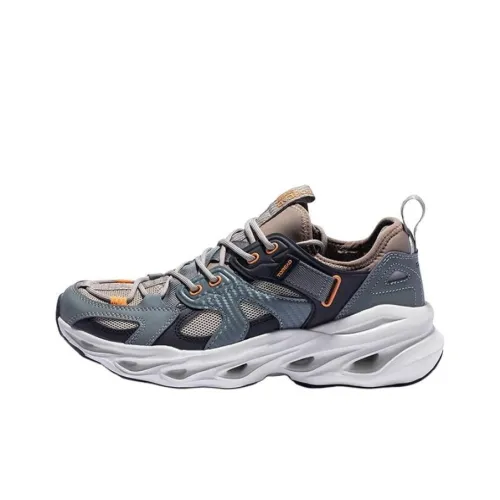 TOREAD Slip Resistant And Breathable Low Top Hiking Shoes Men's Brown Gray Black