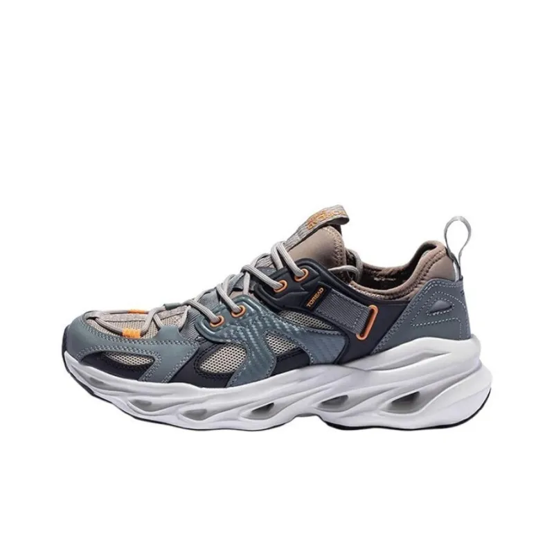 TOREAD Slip Resistant And Breathable Low Top Hiking Shoes Men's Brown Gray Black-0