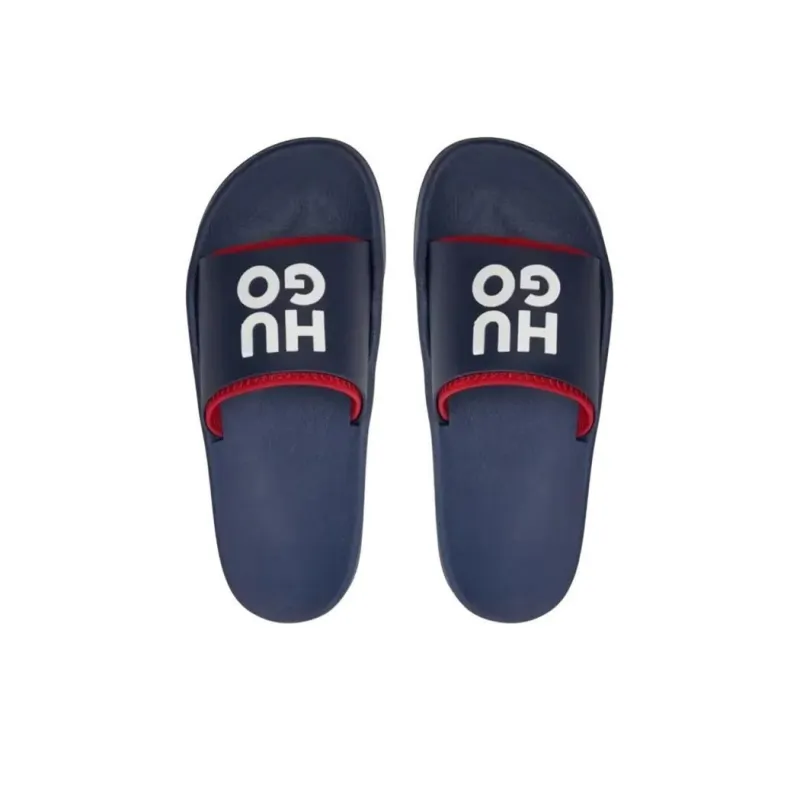 HUGO BOSS Slip Resistant Casual Slippers Men's Blue-3