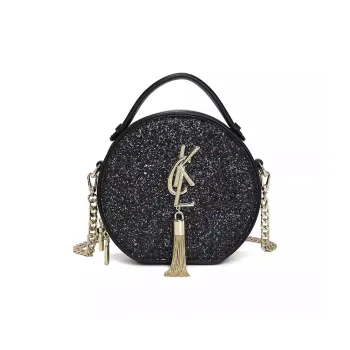 CLEVER& KETCH PU Crossbody Handbag Women's Black/White