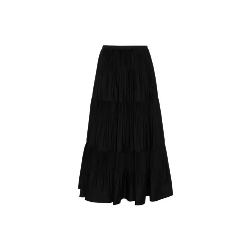 Patrizia Pepe Pleated Tiered Midi Skirt