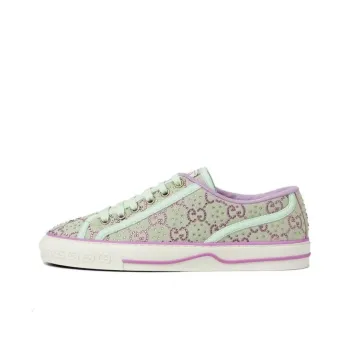 GUCCI Women's Tennis 1977 'GG Crystals Pale Green Lilac' Women's