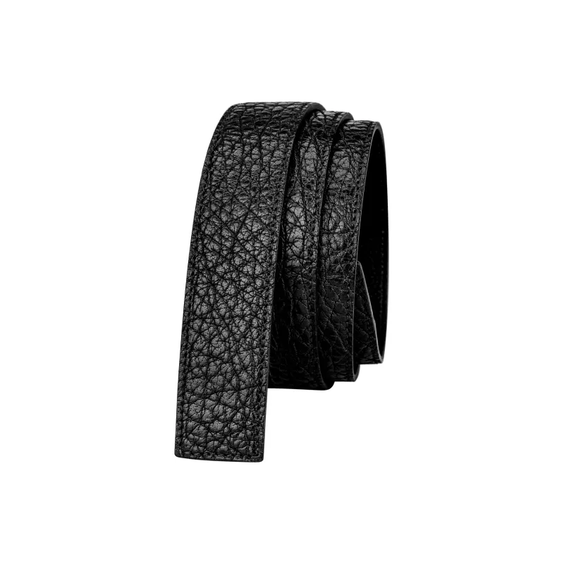 Jaylen Oos Trendy Versatile Wild Cow Leather Textured Top Grain Cow Leather Headless Belt Men's-2
