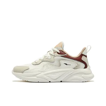 Erke Chuanliu 2.0 Durable Breathable Low Top Casual Shoes Women's White Gray Red