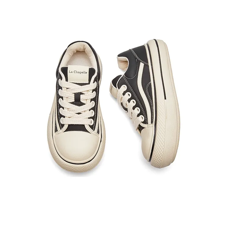 La Chapelle Abrasion Resistant Breathable Height Increasing Low Top Skateboard Shoes Women's-13