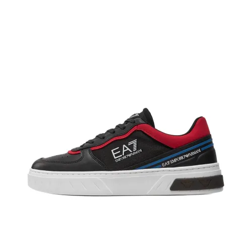 EMPORIO ARMANI EA7 Skateboard Shoes Unisex Low-Top Black