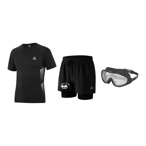 PEAK Swimming Sets Polyester Swimming Pool Men's Black