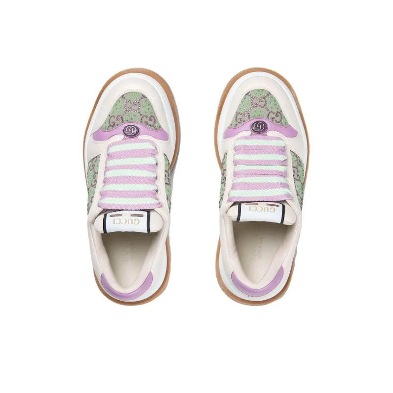 GUCCI Women's Screener 'GG Crystals Purple Enamel Detail' Women's-4