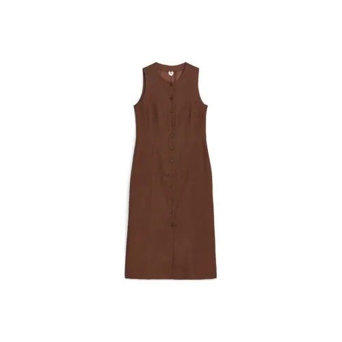 ARKET Sleeveless Dresses Women's Dark Brown