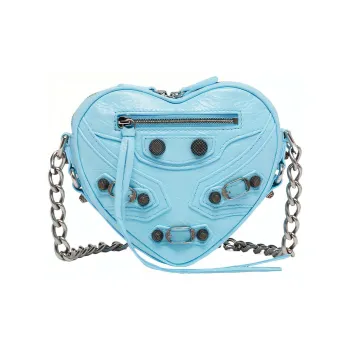 Balenciaga Mini Le Cagole Heart Crossbody Bag