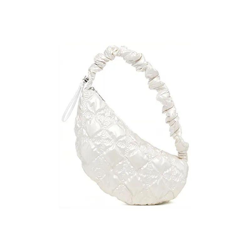 CARLYN Polyester Shoulder Bag, Crossbody Bag, Handbag Regular Women's Pearl White-3