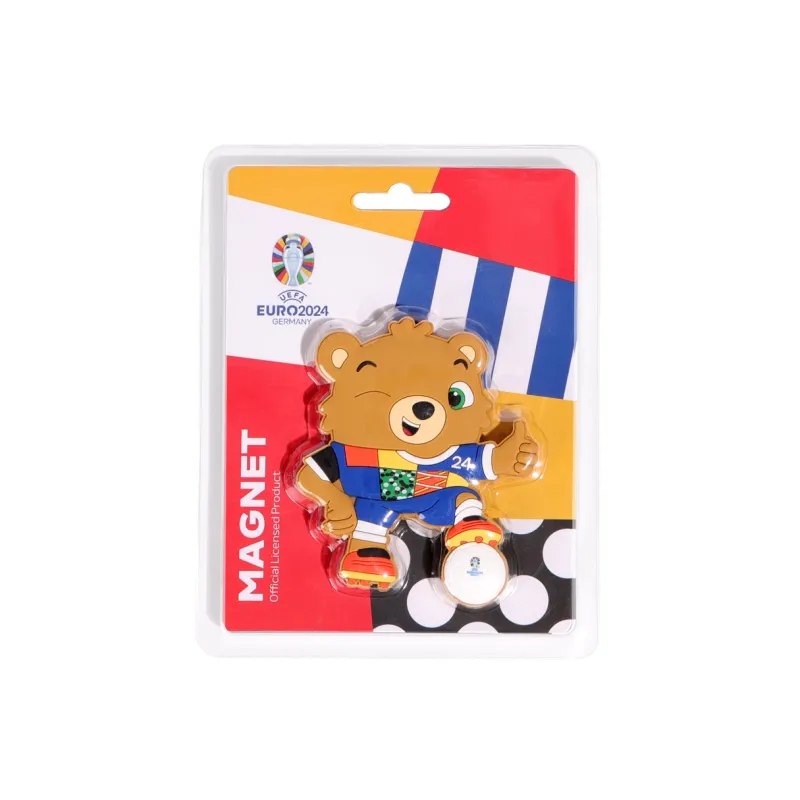UEFA EURO 2024 Germany UEFA European Football Championship Badge Mascot PVC Bottle Opener Refrigerator Magnet-3