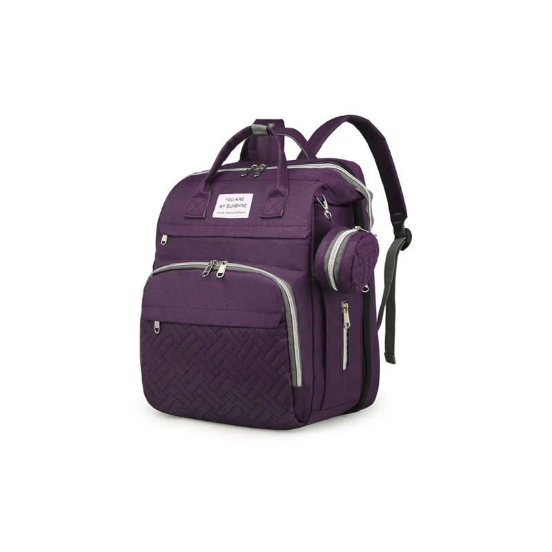 KINGSONS Oxford Backpack Unisex Gray/Black/Purple/Dark Blue/Pink-12