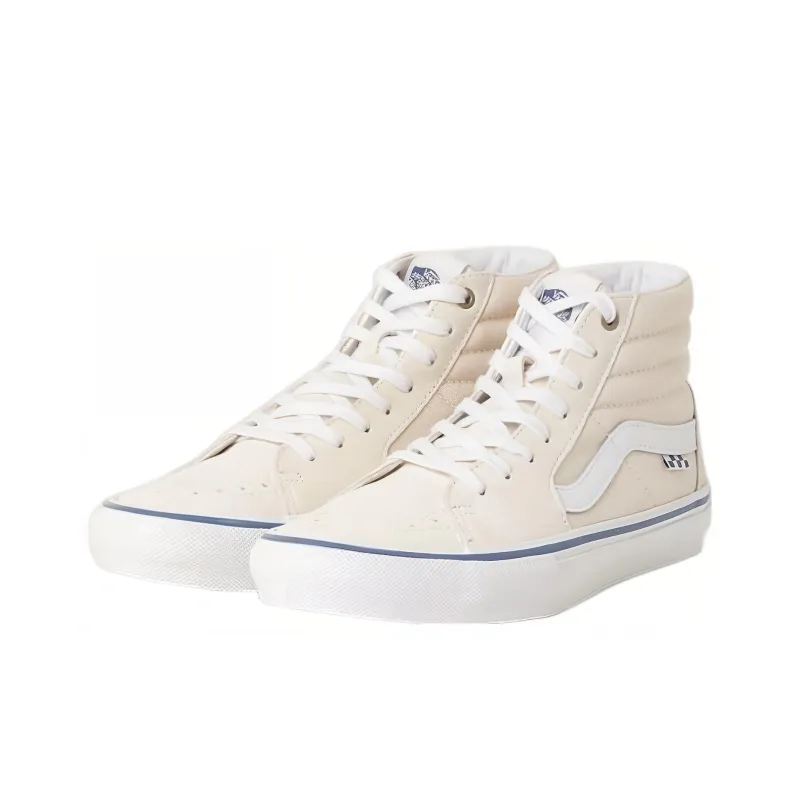 Vans Skate Sk8 Hi Raw Canvas Classic White-1