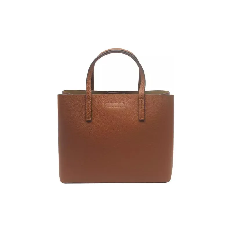 TORY BURCH Cow Leather Tote Bag, Shopping Bag, Shoulder Bag, Crossbody Bag, Handbag Medium Size Women's Dark Brown-2