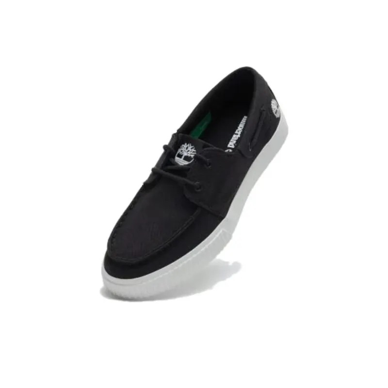 Timberland Low Lace Up Sneakers 'Black Canvas'-2