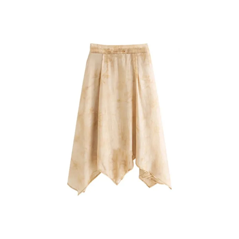 PHI.M Casual Long Skirts Women's Light Brown-1