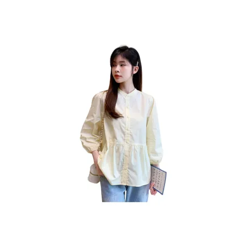 Tonlion Shirt Women's Beige Yellow