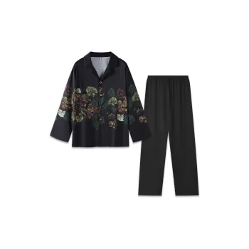 Good Fortune Pajama Set Men's Black