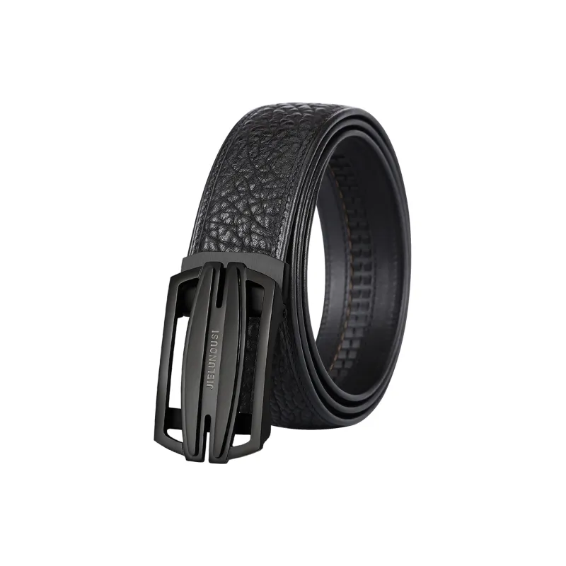 Jaylen Oos Seamless Non Tailored Wild Cow Leather Textured Top Grain Cow Leather Leather Belts Men's Width  3.5cm-1