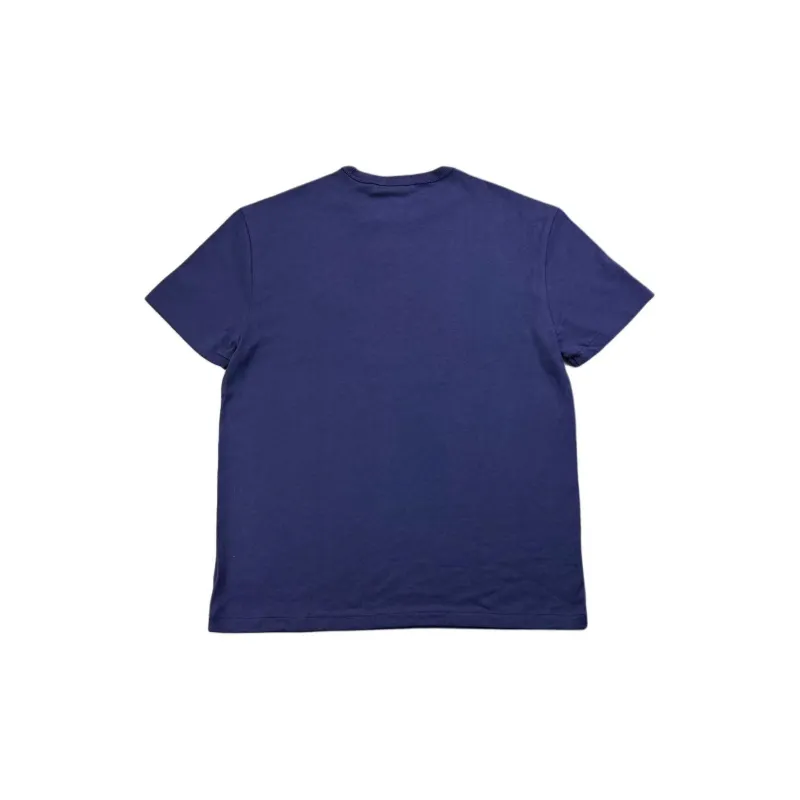 Polo Ralph Lauren Solid Color Logo Embroidered Crew Neck Short Sleeved T Shirt Men's Navy Blue-1