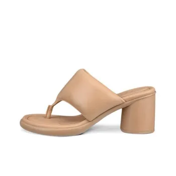 Ecco Flip Flops Women's Beige Brown