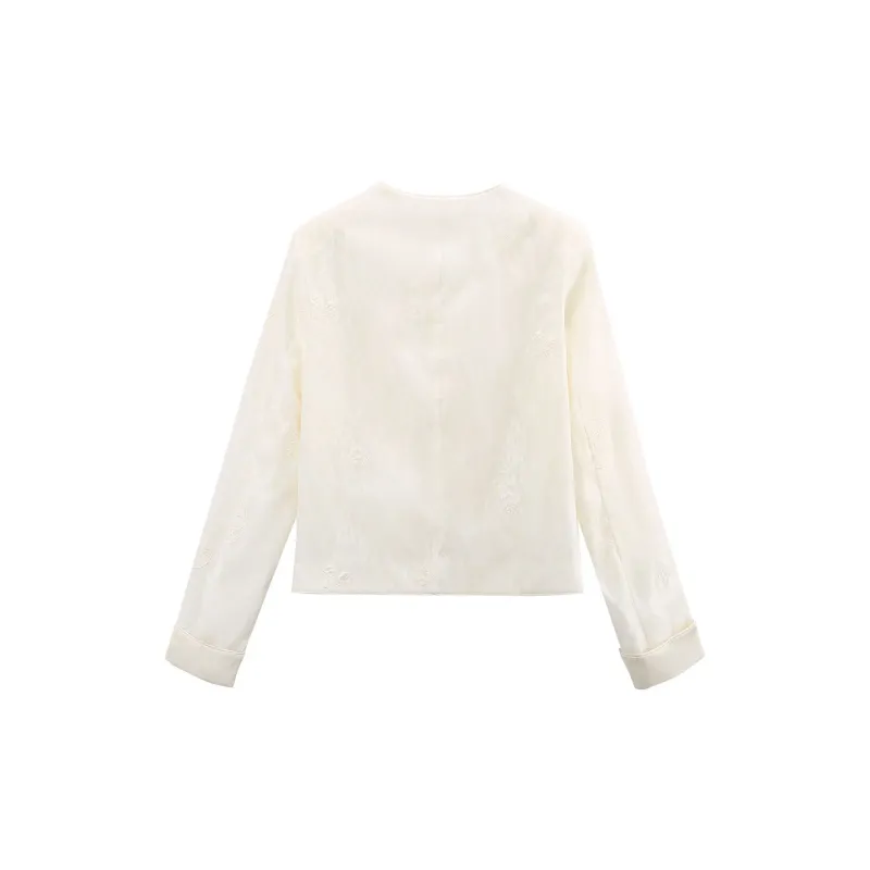 A Paradise For Awakening Cropped Coat Women's Beige-1