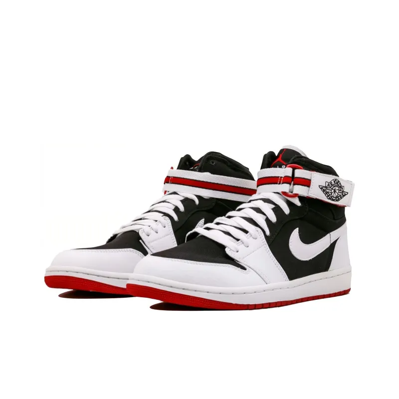 Jordan 1 Retro High Strap White Black Varsity Red-2