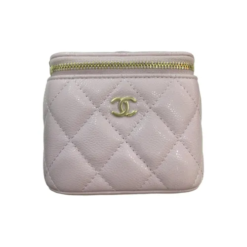 CHANEL Calfskin Shoulder Bag Crossbody Bag Unisex Light Purple