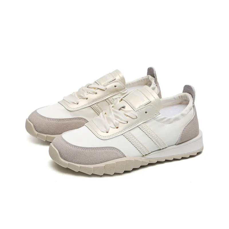 TUOPIN Casual Shoes Women's Low Top Silver/Beige/Pink/Green-5