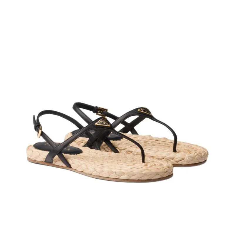 PRADA Strap Sandals Women's Black-2