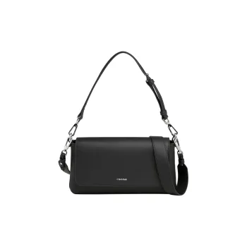 CALVIN KLEIN Recycled Polyester Handbag Shoulder Bag Women's Black