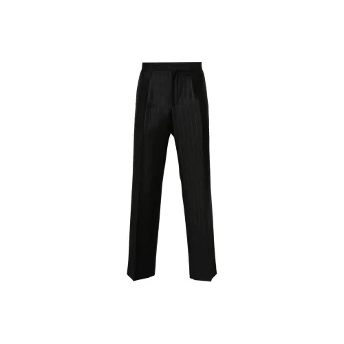 Tagliatore Pinstriped Wool Straight Trousers